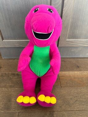 1992 playskool Plush barney the dinosaur Stuffed Toy - talking
